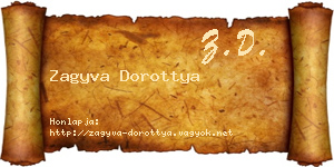 Zagyva Dorottya névjegykártya